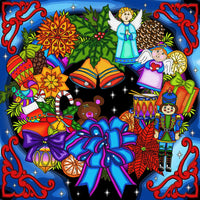Diamond Painting - Couronne de Noel/Christmas Wreath, Anie Maltais