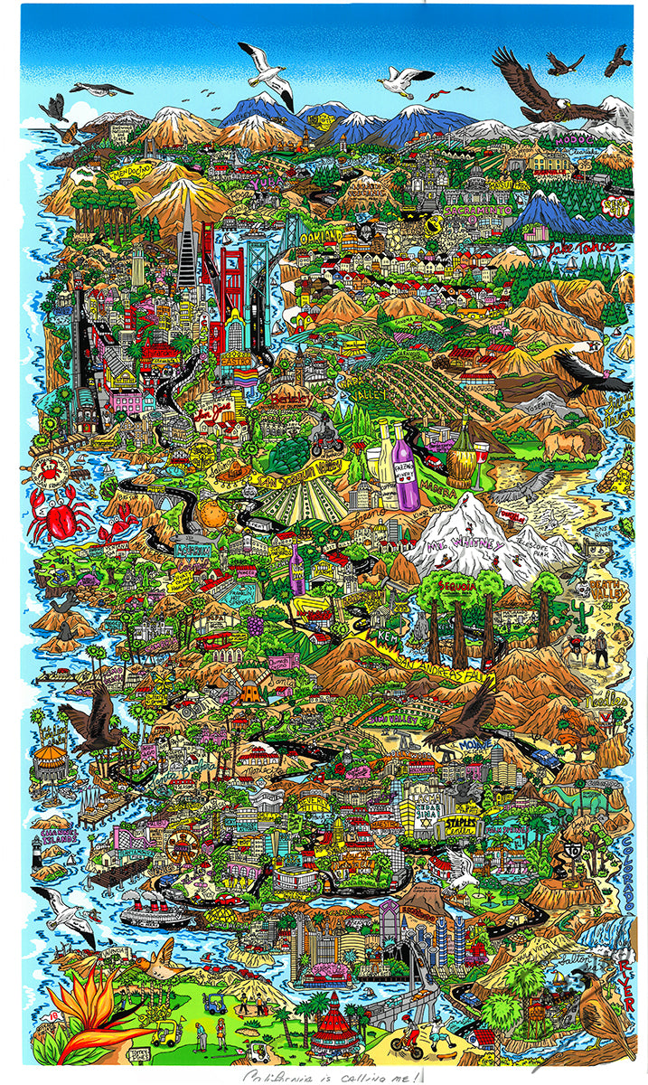 PFG California m'appelle Charles Fazzino (1000 pièces) (Utilisation - PUZZLES FOR GOOD)
