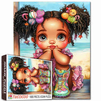 Fille aux Cheveux Bonbons (1000 pièces)