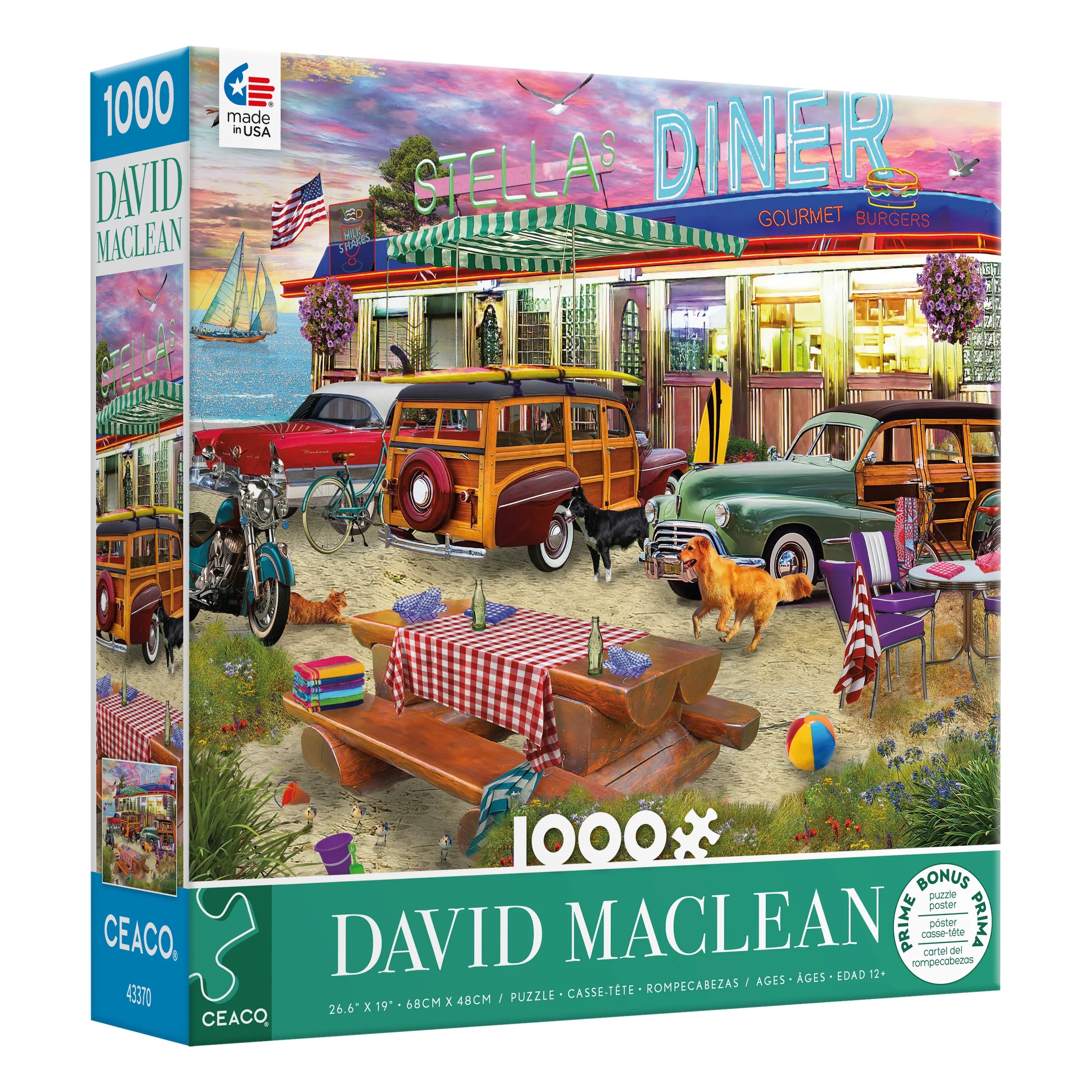 Cities - Beach Diner, David Maclean (1000pcs)