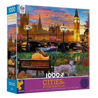 PFG Cities - On The Thames In London, David Maclean (1000pcs) (Usage/Used - PUZZLES FOR GOOD)