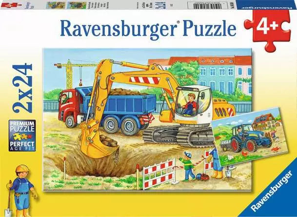 Ravensburger Farm & Construction Site (2 x 24pcs)