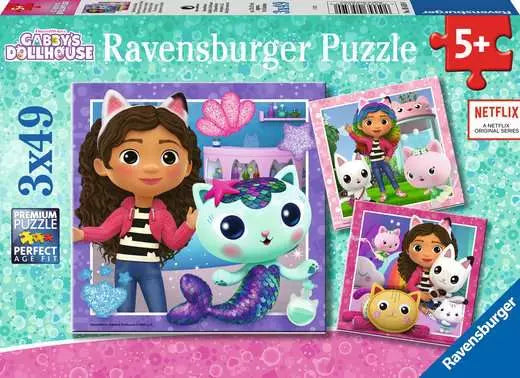Ravensburger Gabby's Dollhouse - It's Meow Time! (3x49pcs)