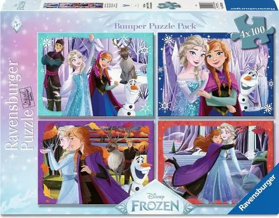 Ravensburger Disney Frozen - Magical Spirits - Bumper Pack (4 x 100pcs)