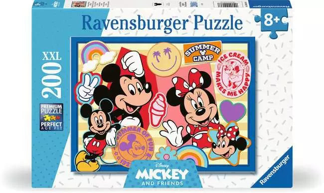 Ravensburger Disney - Le voyage en voiture de Mickey et Minnie (200 XXL)