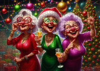 Playful Seniors - Christmas Party Joyful Senior Ladies (1000pcs)