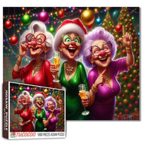 Playful Seniors - Christmas Party Joyful Senior Ladies (1000pcs)