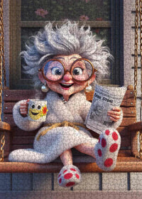 Playful Seniors - Cozy Morning Granny (1000pcs)