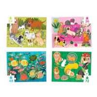 Playful Pets - Four Puzzles to Grow on (24/36/48/72pcs)