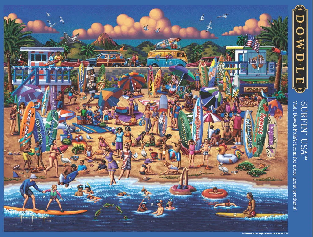 PFG Surfin' USA (500pcs) (Usage/Used - PUZZLES FOR GOOD)