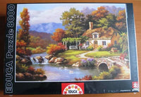 PFG Cottage Stream, Sung Kim (8000pcs) (Usage/Used - PUZZLES FOR GOOD)