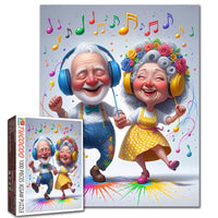 Playful Seniors - Dancing Elderly Couple Music (1000pcs)