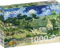 Thatched Cottages at Cordeville, Van Gogh (1000pcs)