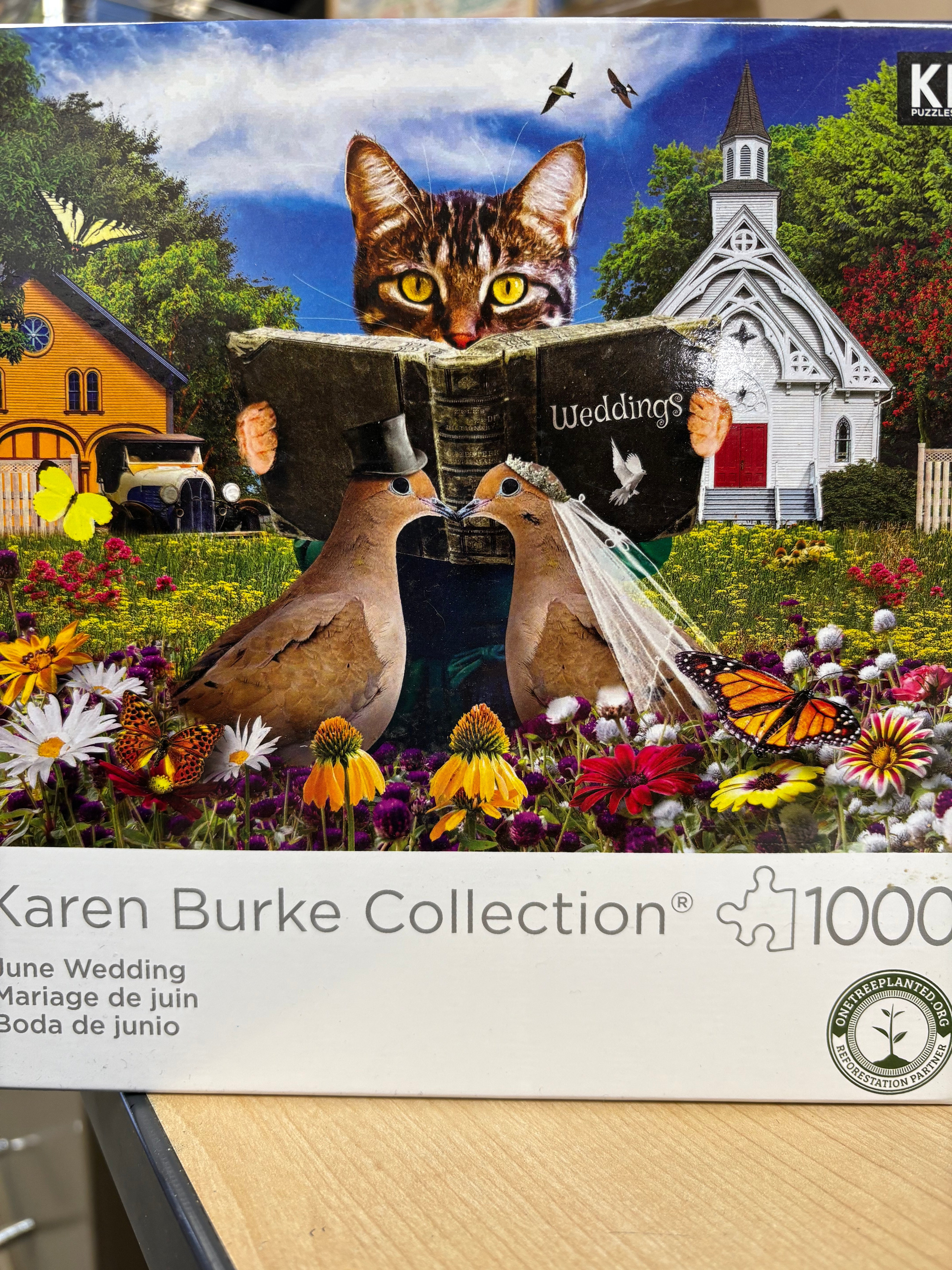 PFG June Wedding, Karen Burke (1000pcs) (Usage/Uszed - PUZZLES FOR GOOD)