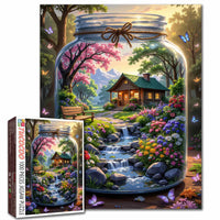 Enchanted Cottage Garden in Glass Jar (1000pcs)