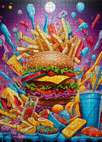 Epic Burger and Fries Feast (1000pcs)