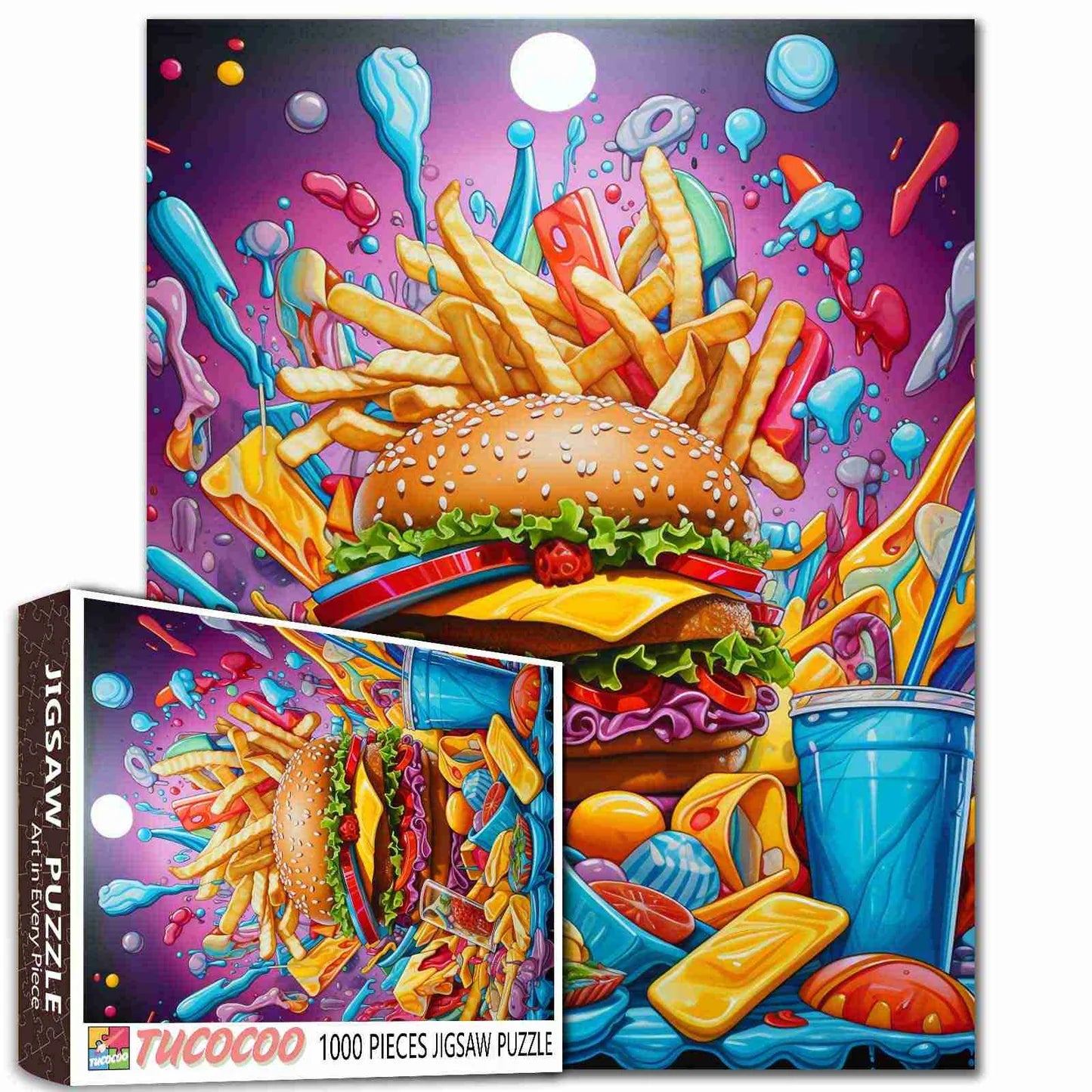 Epic Burger and Fries Feast (1000pcs)