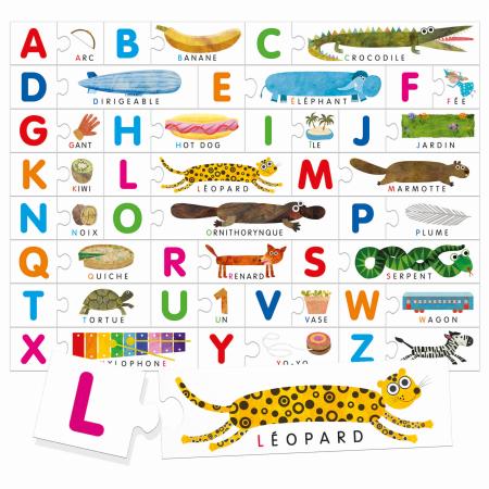 Alphabet Tactile Montessori (Educational Puzzle)