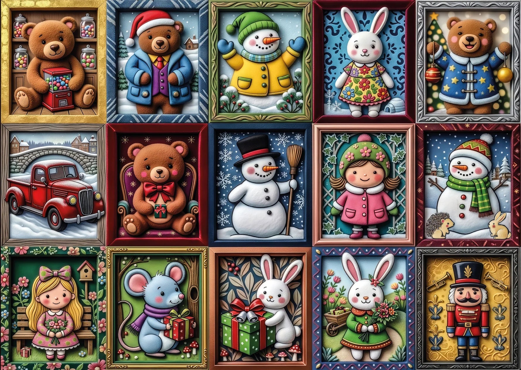 Framed Christmas Charm - Collection NovIA (1000pcs)