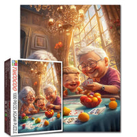 Playful Seniors - Family Card Game Gathering (1000pcs)