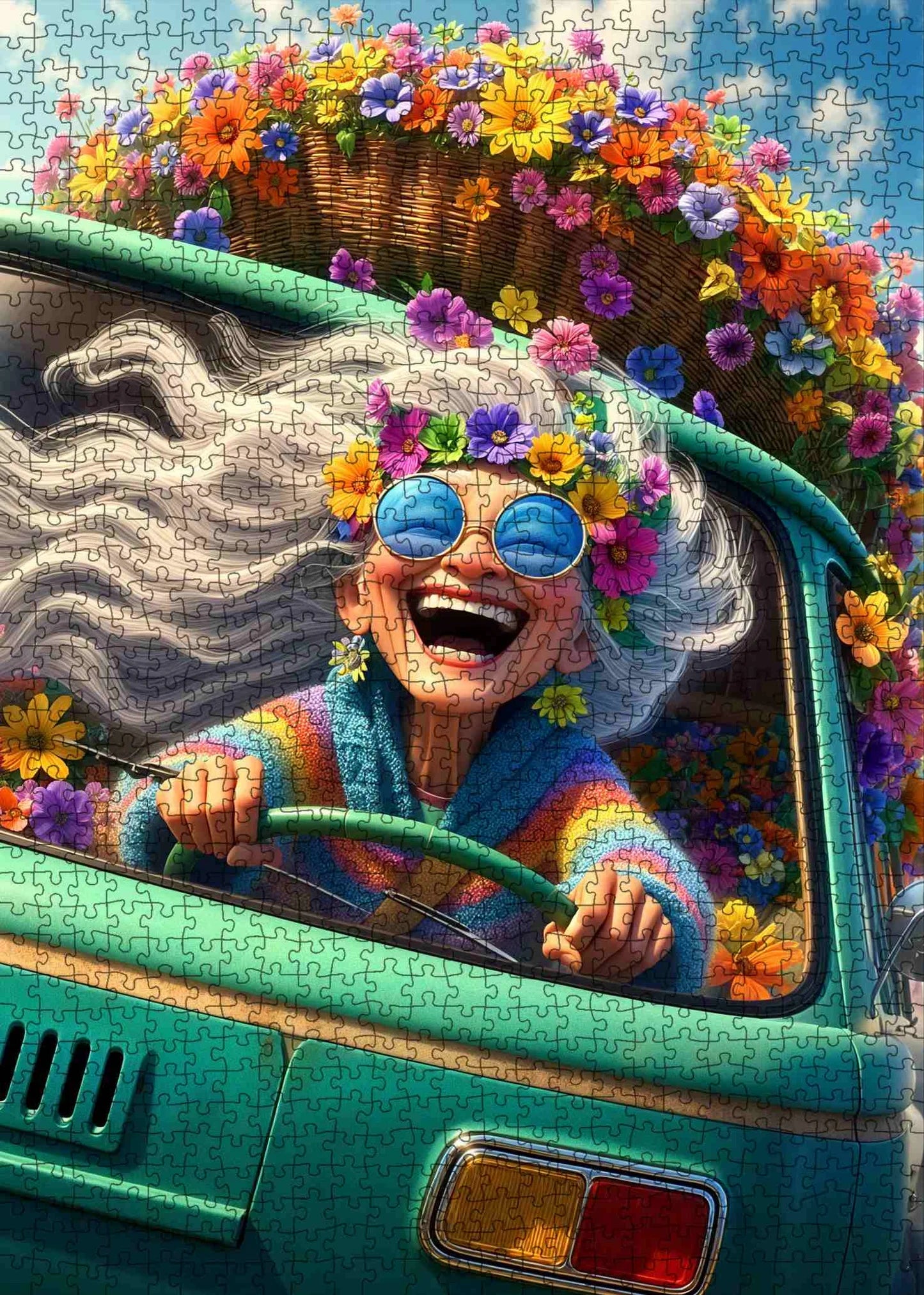 Playful Seniors - Flower Power Road Trip (1000pcs)