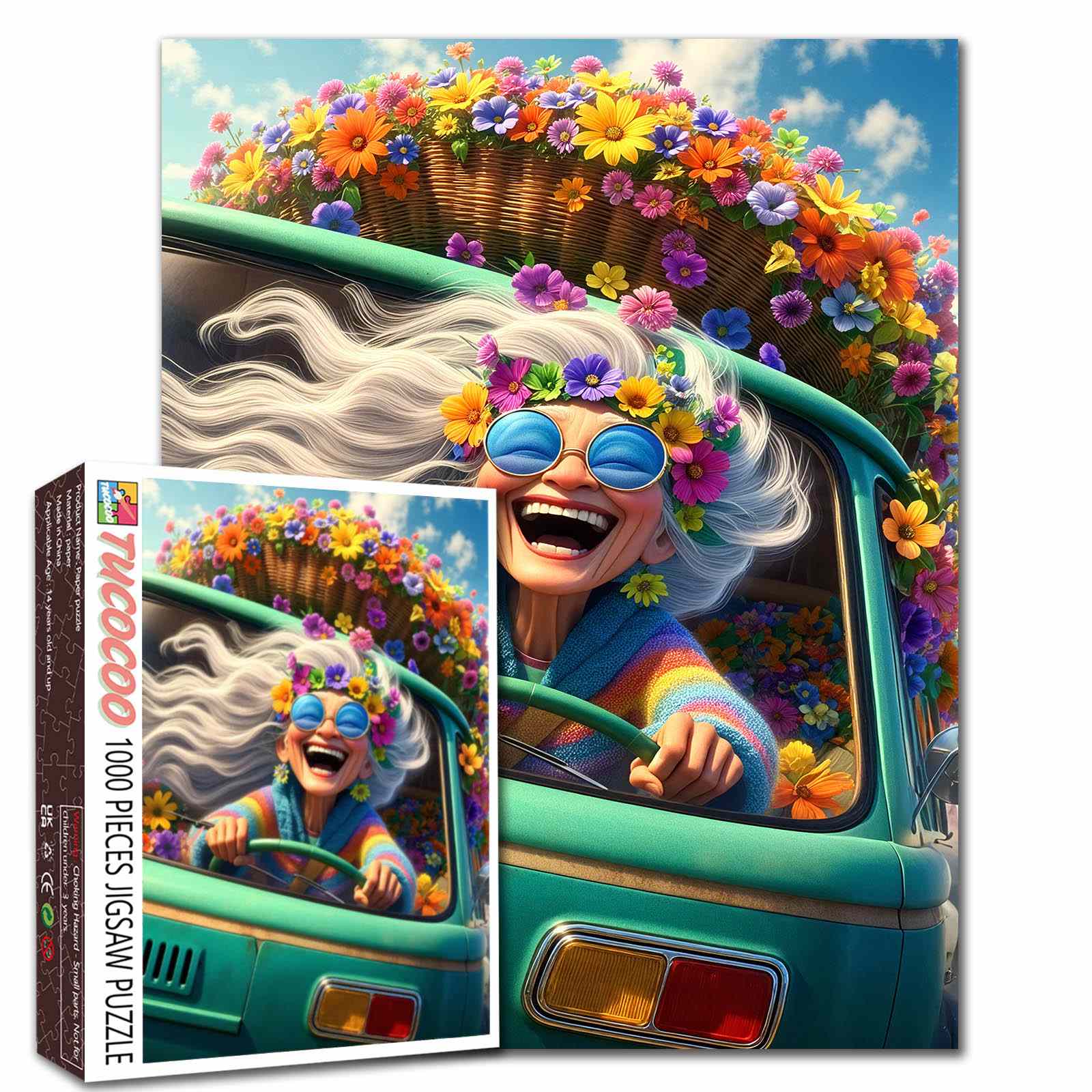 Playful Seniors - Flower Power Road Trip (1000pcs)