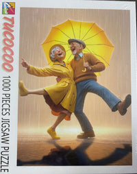 Playful Seniors - Grandma and Grandpa Dancing in the Rain (1000pcs)