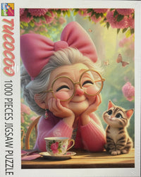 Playful Seniors - Adorable Grandma Daydreaming (1000pcs)