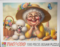 Playful Seniors - Grandma with her Poodle (1000pcs)