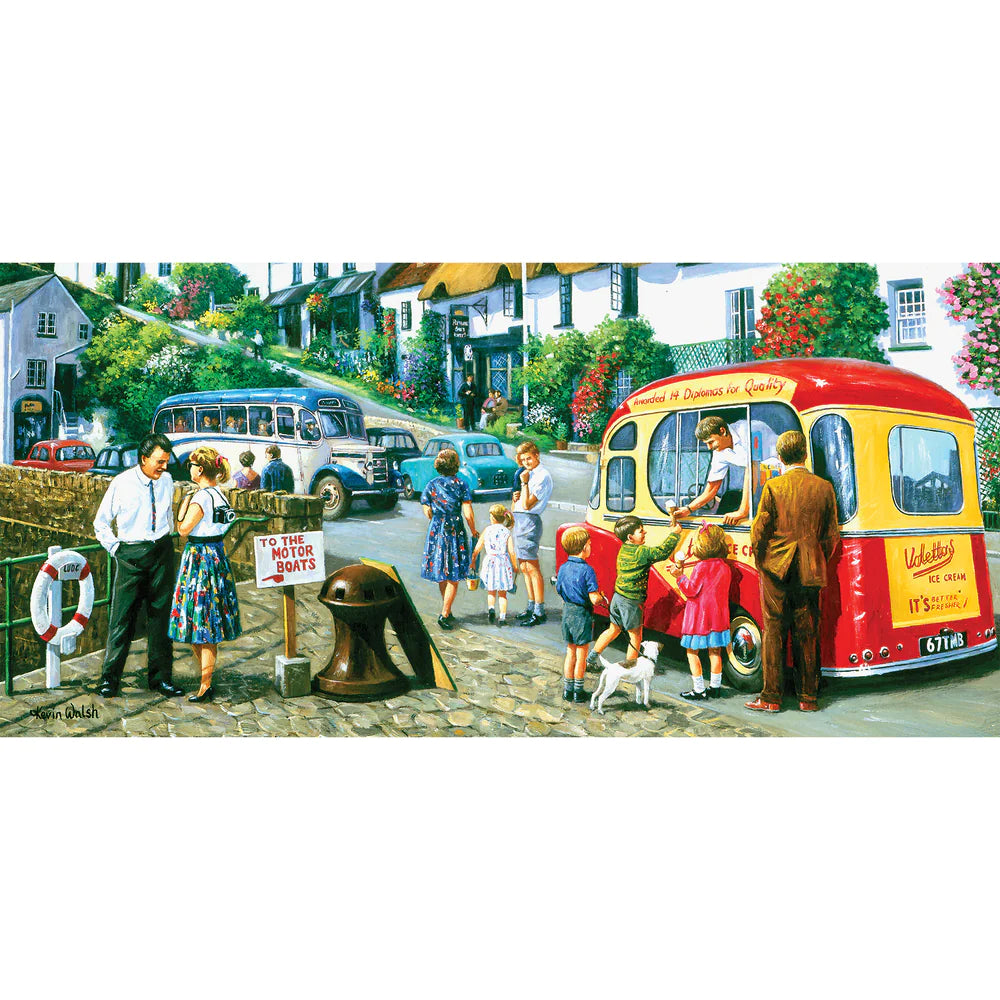Ice Cream by the River, Kevin Walsh (636pcs) (Panoramic)