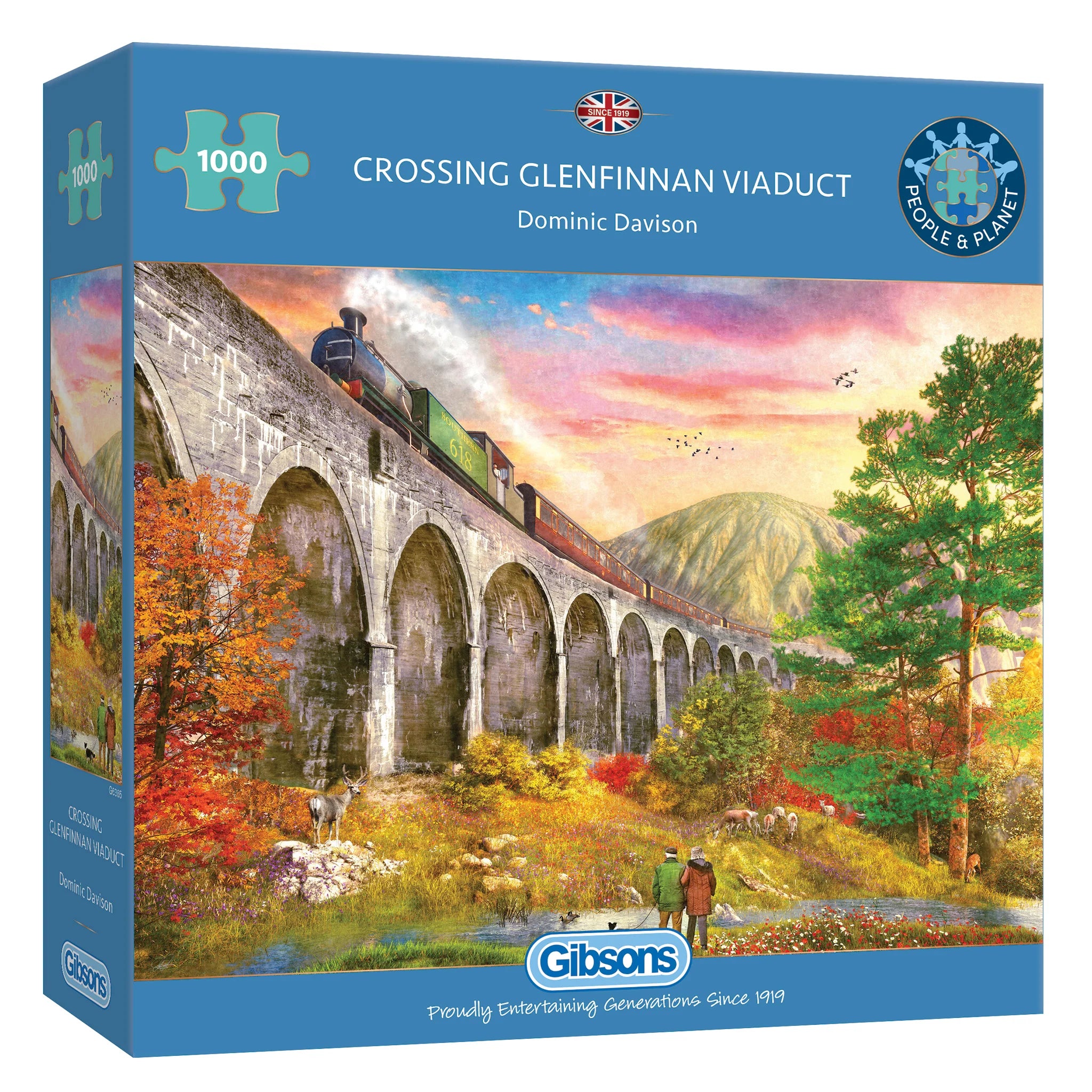 Crossing Glenfinnan Viaduct, Dominic Davison (1000pcs)