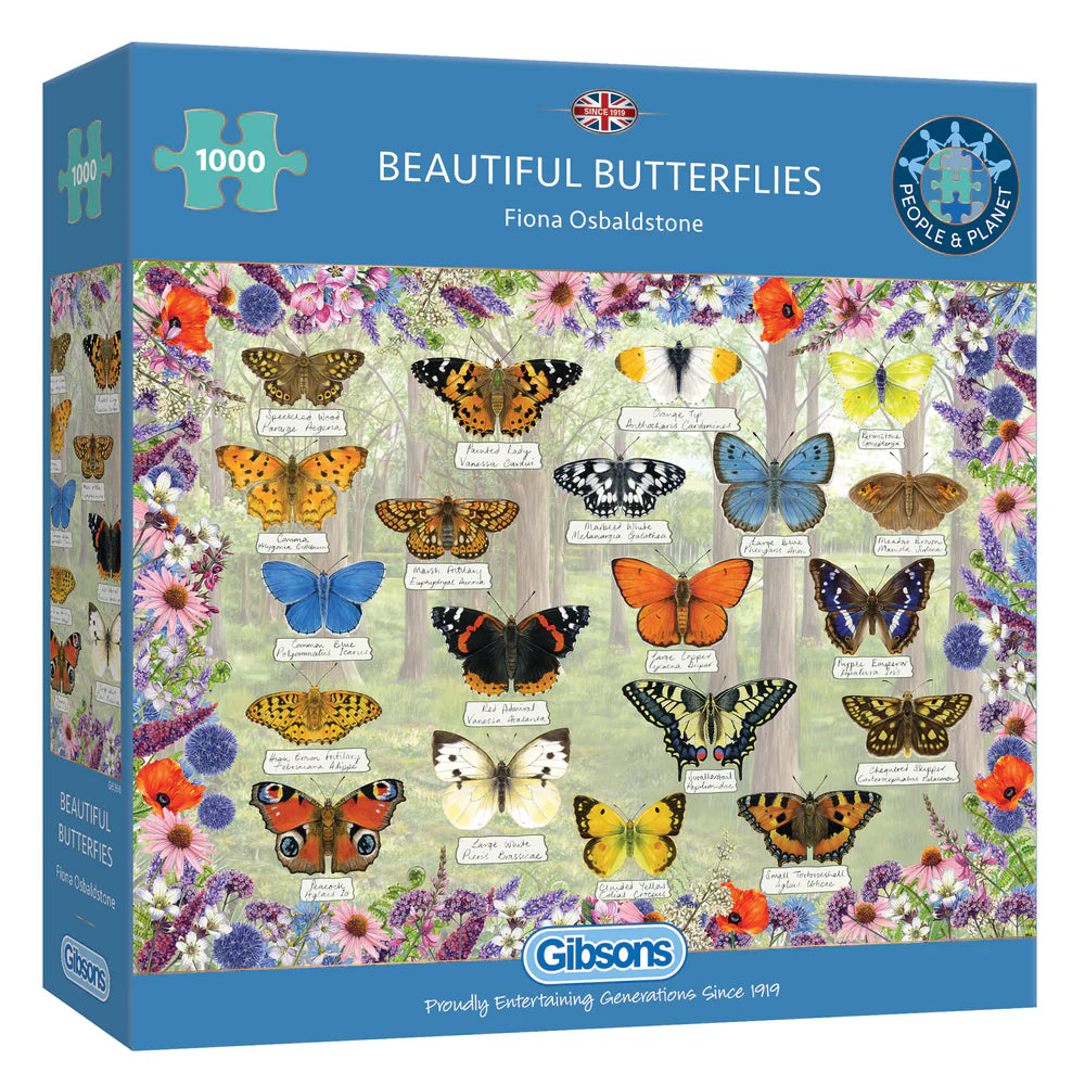 Beautiful Butterflies, Fiona Obaldstone (1000pcs)