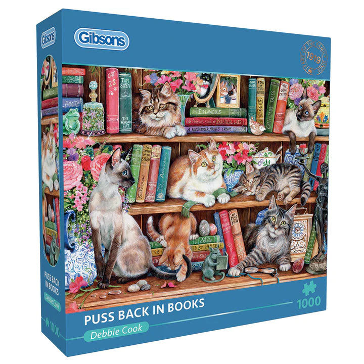 Puss Back in Books, Debbie Cook (1000pcs)