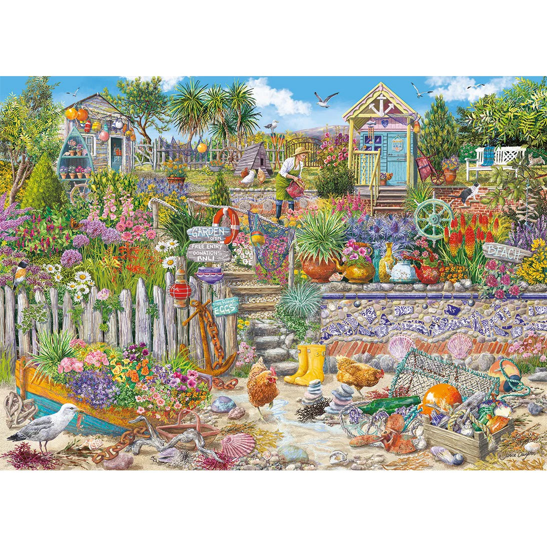 Beachcomber's Garden, Janice Daughters (1000pcs)