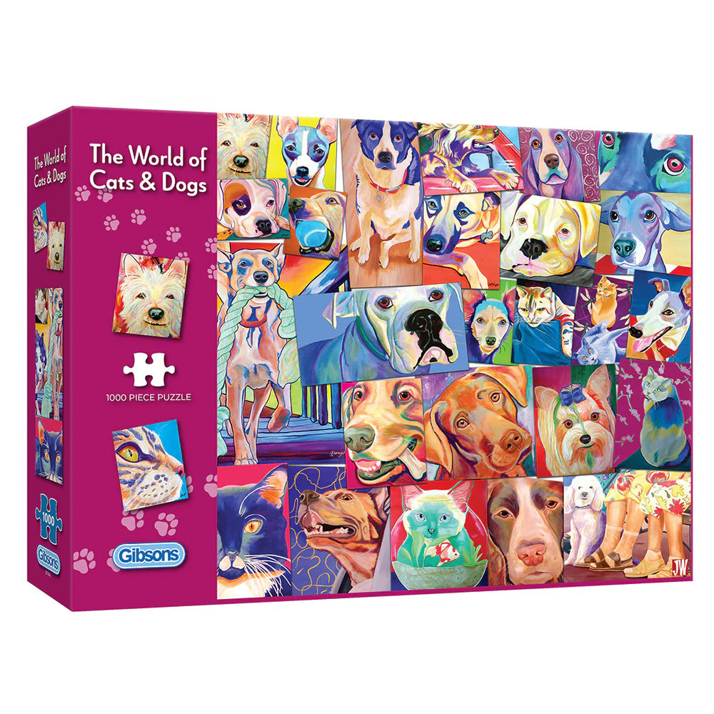 The World of Cats & Dogs, Jody Wright (1000pcs)