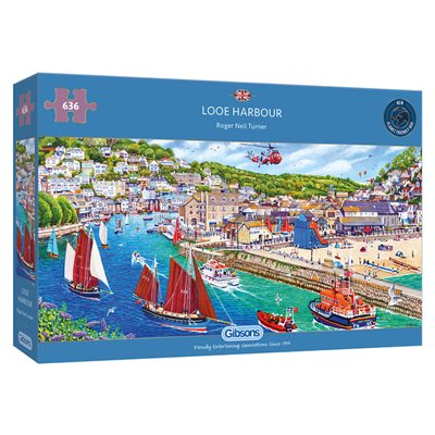 Looe Harbour, Roger Neil Turner (636pcs) (Panoramic)