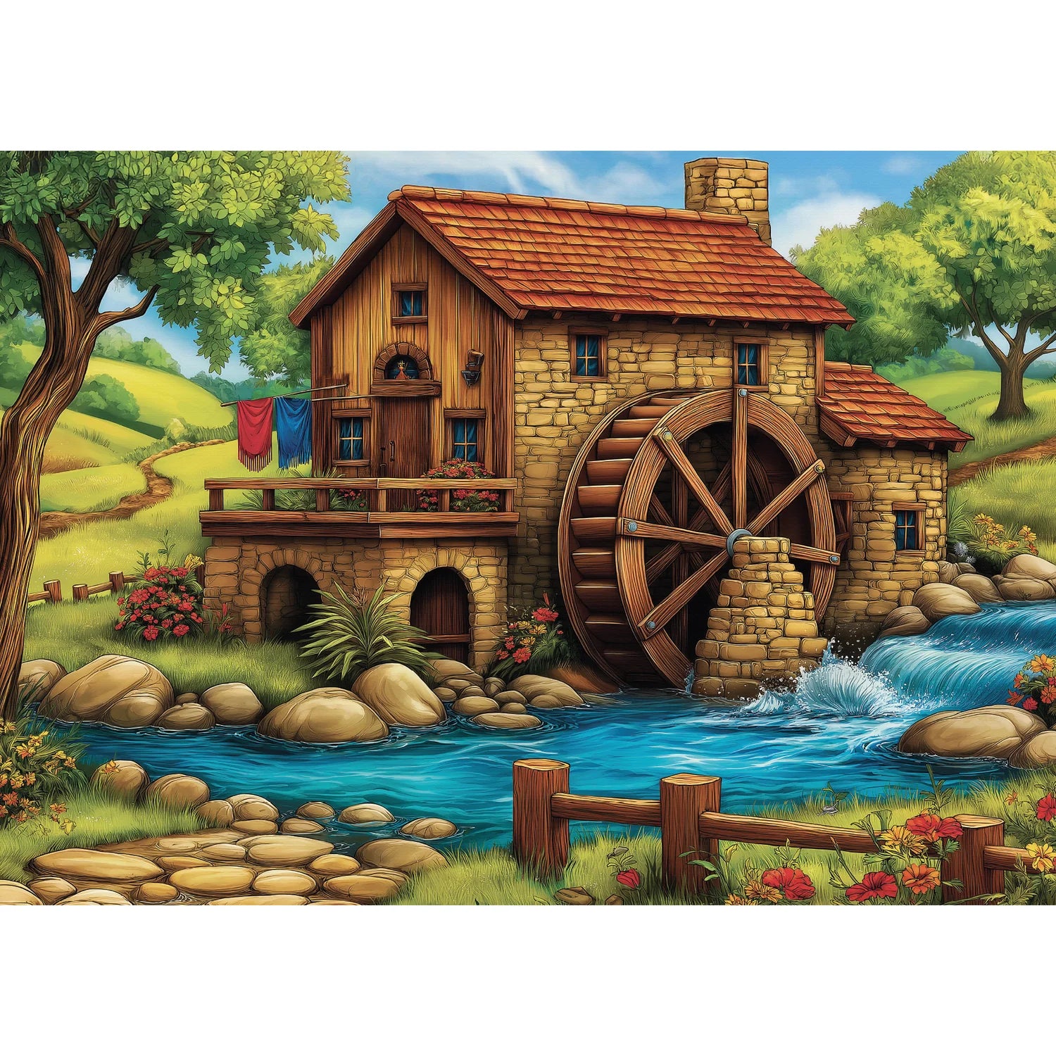 L'Après-midi du moulin doré (1000 pièces)