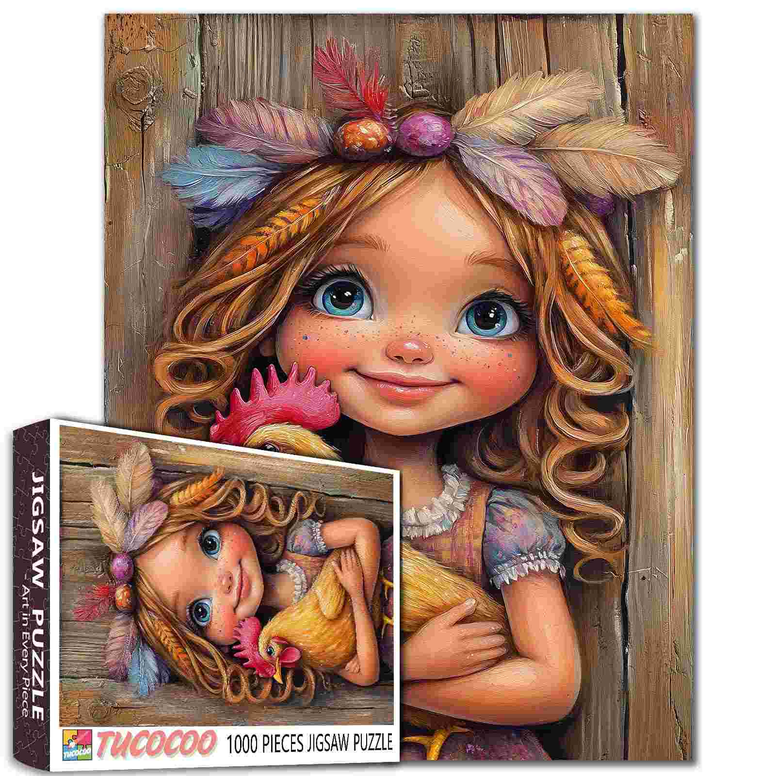 Girl with Chicken (1000pcs)