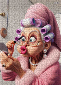 Playful Seniors - Glamorous Granny Makeup (1000pcs)