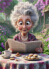Playful Seniors - Grandma's Garden Tea Time (1000pcs)