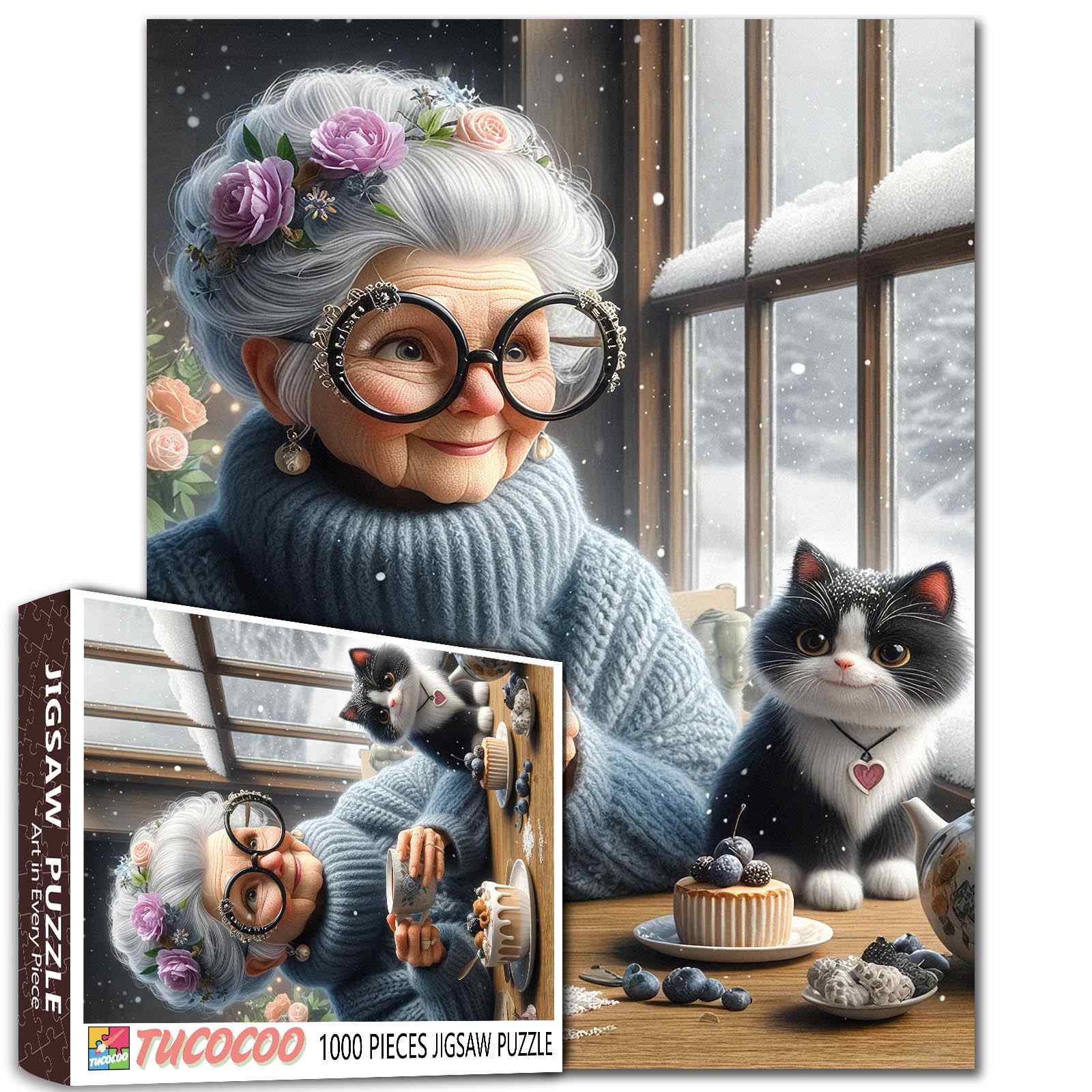 Playful Seniors - Grandmother Winter Tea Time (1000pcs)