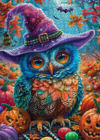 Halloween Colorful Owl Retro Pumpkin (1000pcs)