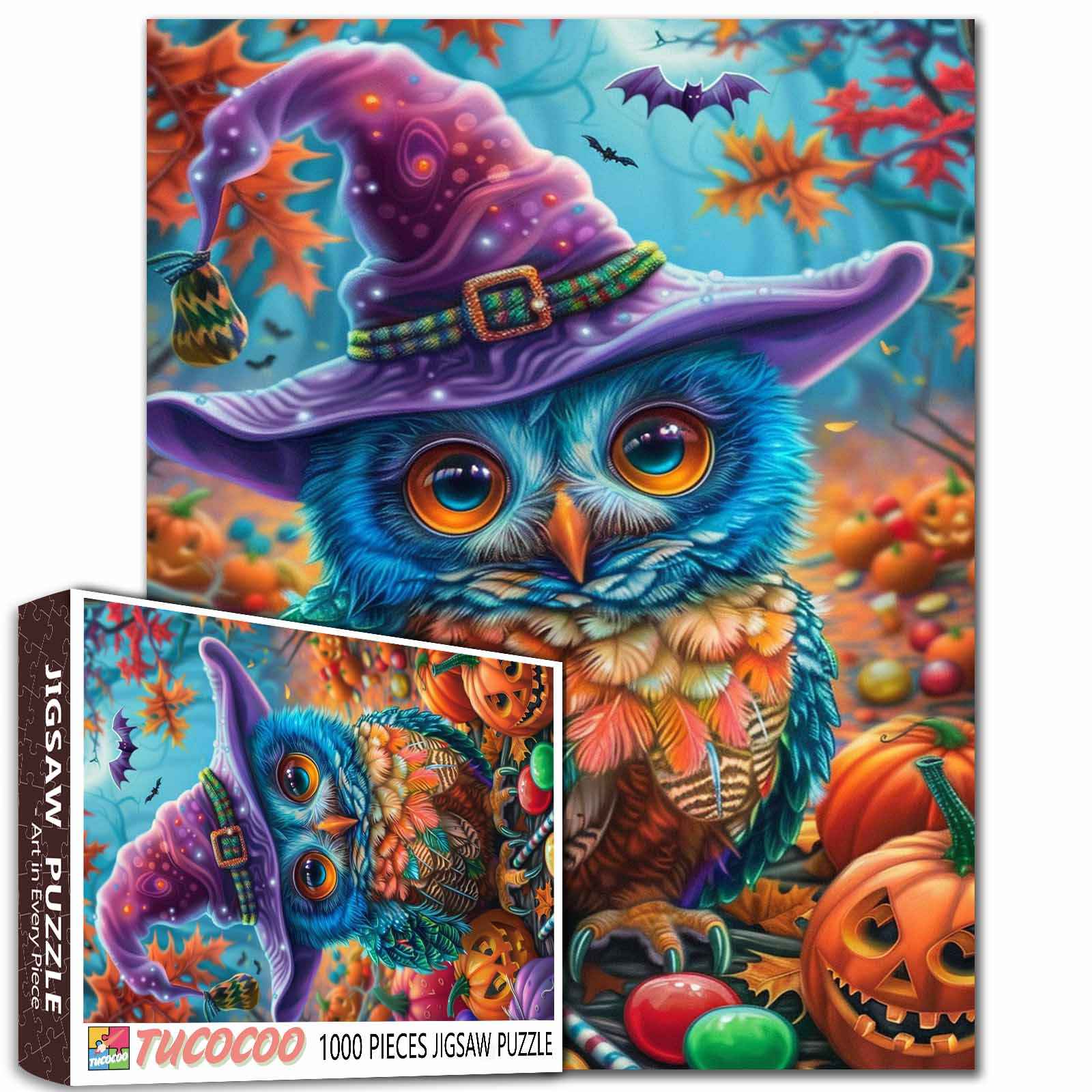 Halloween Colorful Owl Retro Pumpkin (1000pcs)