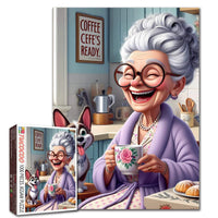 Playful Seniors - Happy Grandma Coffee Time (1000pcs)