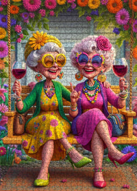 Playful Seniors - Happy Hour Grandma Friends (1000pcs)