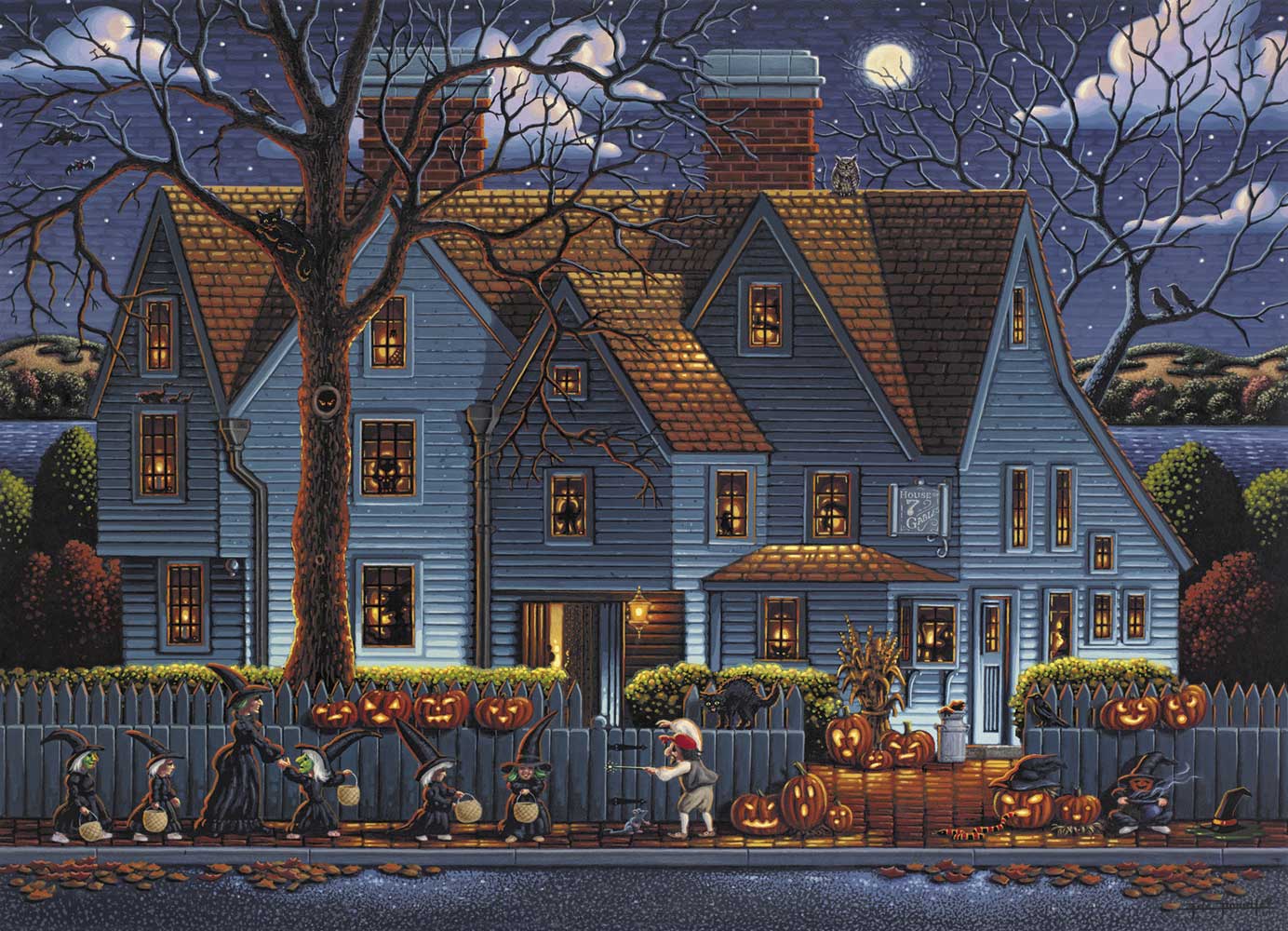 PFG House of Seven Gables (1000pcs) (Usage/Used - PUZZLES FOR GOOD)
