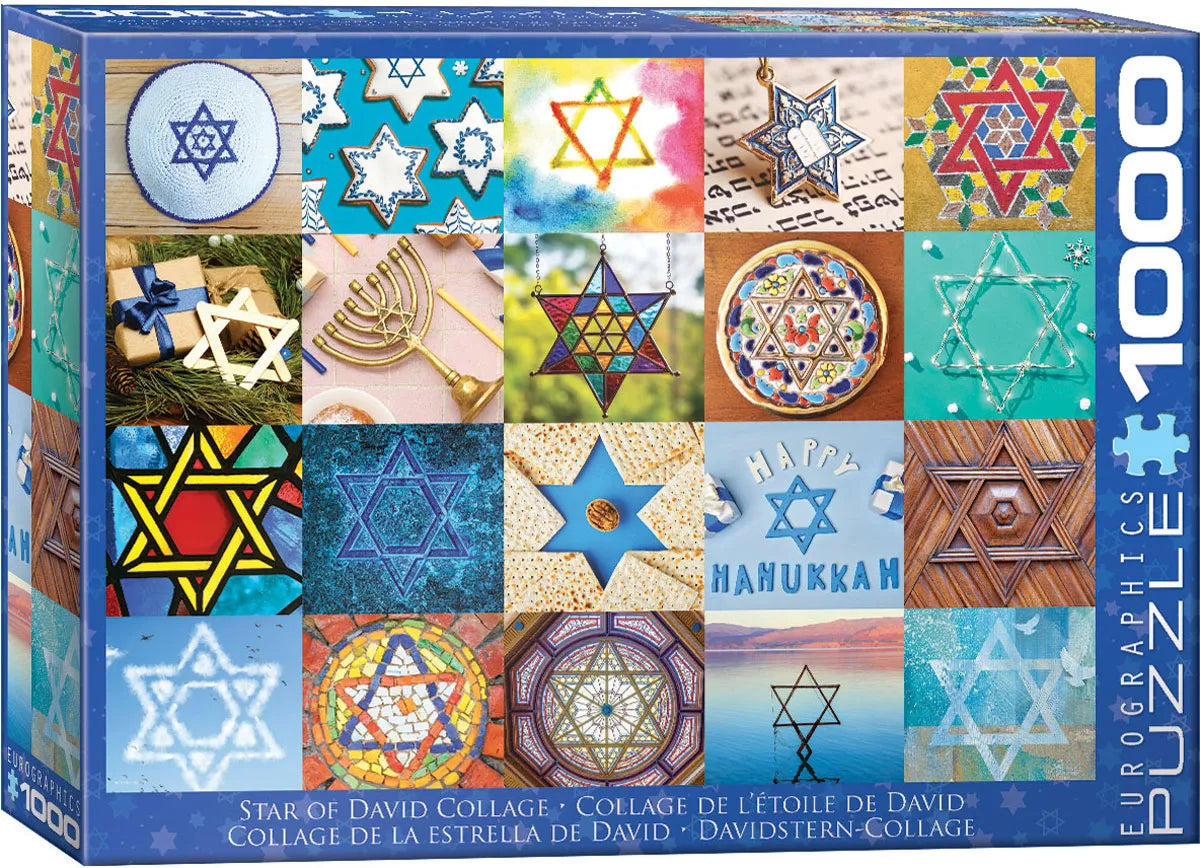 Hanukkah Star of David Collage
