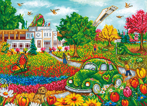 Diamond Dotz - Le jardin botanique, Christine Genest 