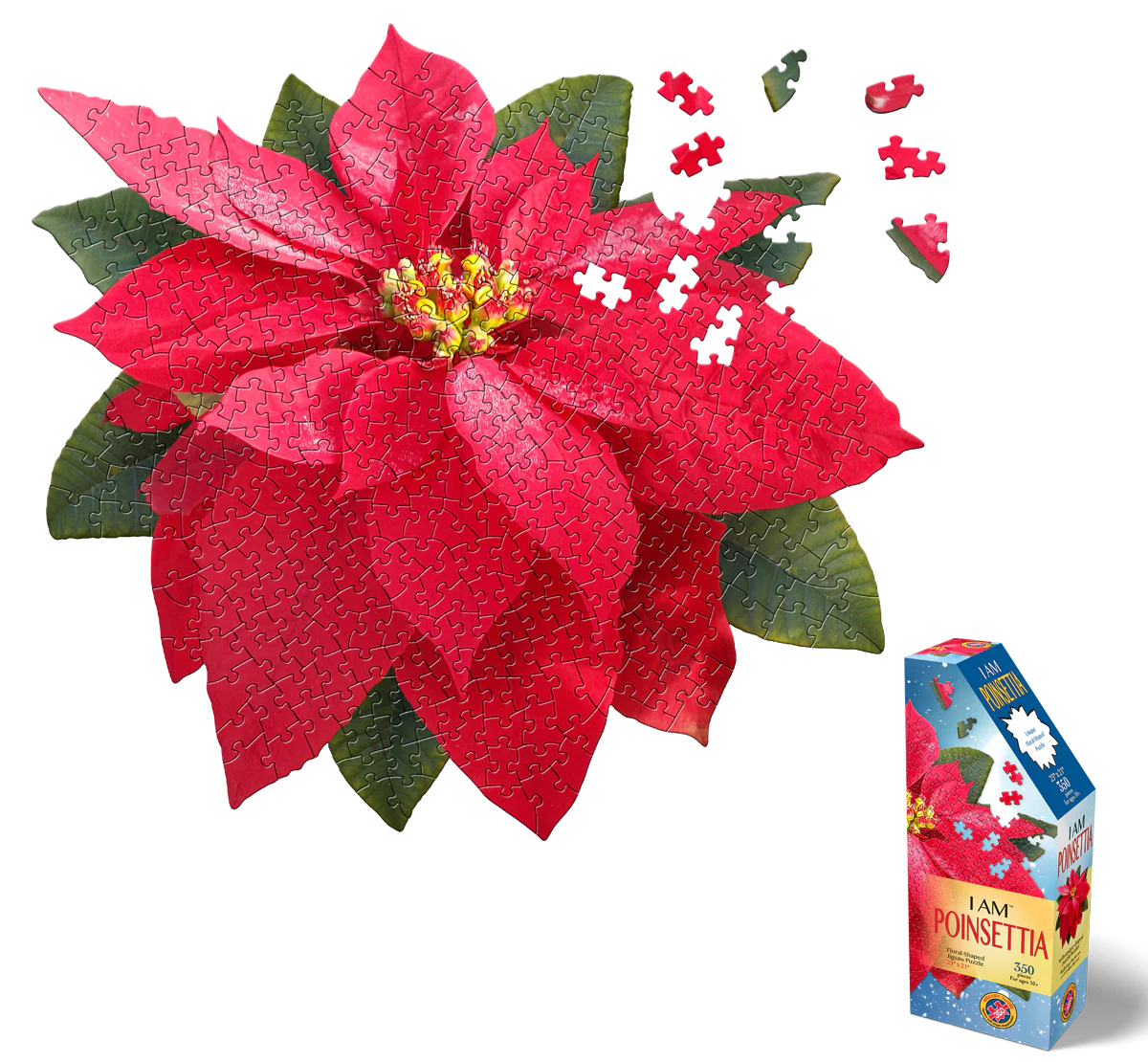 I Am Poinsettia (350 pcs SHAPED)