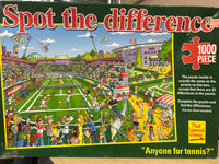 PFG Repérez la différence - quelqu'un pour le tennis? (Utilisation / utilisée - puzzles pour de bon)